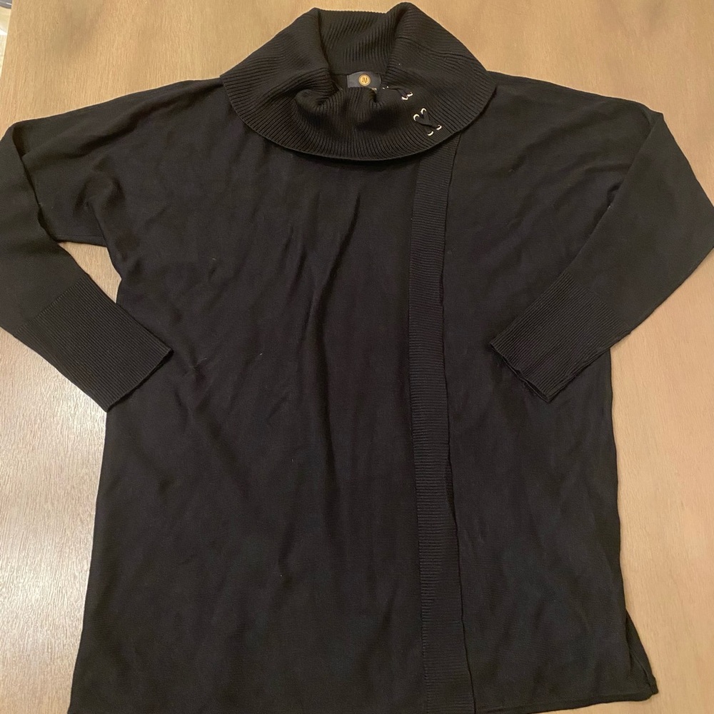 Nursing sweater with cowl neck